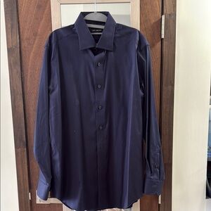 Saks Fifth Avenue Deep Blue Dress Shirt
